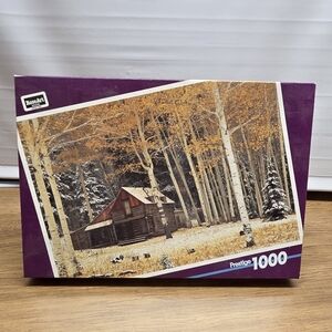 RoseArt's Prestige Aspen Cabin In The Woods 1,000 Piece Jigsaw Puzzle